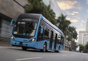 Ônibus elétricos têm forte crescimento no primeiro semestre