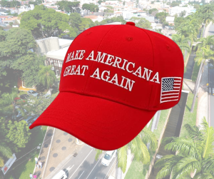 Brochi veste Trump e crava: "Make AmericaNA Great Again"