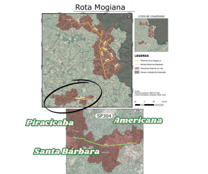 SP-304 está longe das demais rodovias da Rota Mogiana