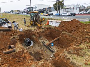 Obra da nova adutora da Zona Leste avança em Santa Bárbara