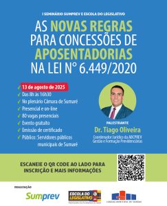 Câmara e Sumprev recebem inscrições de curso sobre aposentadoria de servidores