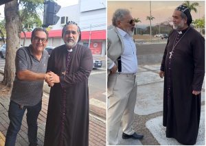Padre Kelmon também encontrou lideranças políticas