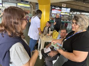 Rodoviária recebe ação do Setembro Verde "Por uma Americana Inclusiva"