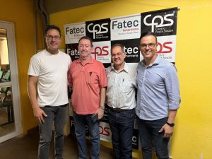 Thiago Brochi e Alex Madureira visitam Fatec e discutem melhorias à instituição
