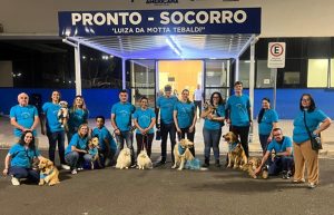 Cães terapeutas estimulam a recuperação de pacientes do Hospital Municipal e da Unacon