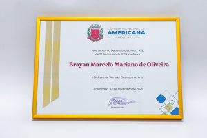 Câmara -diploma Atirador Destaque do Ano - Americana