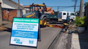 DAE de Americana faz 99 consertos de vazamentos no feriado prolongado