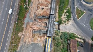 Obras da nova passarela da Praça Central e de viaduto avançam em Nova Odessa