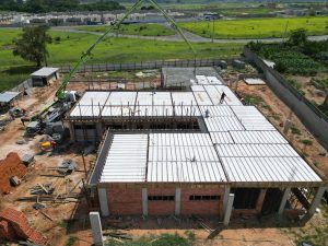 Americana inicia concretagem da laje da nova UBS do Jardim da Balsa 2