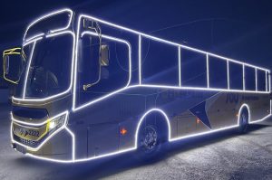 Ônibus iluminado