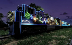 Trem Iluminado de Natal da Rumo chega a Americana na próxima segunda-feira