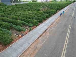 Obras do novo calçamento no Parque Universitário são concluídas