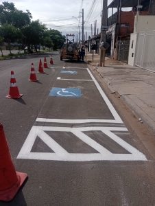 Sumaré inicia reforço da sinalização de solo no Jardim dos Ypês