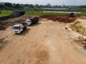 Área da nova pista de skate em Hortolândia passa por terraplenagem