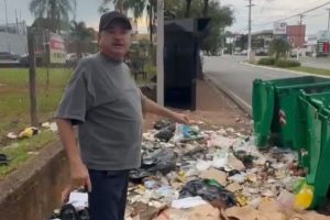 Marcos Caetano fiscaliza descarte de lixo irregular na Av. N. Sra. de Fátima