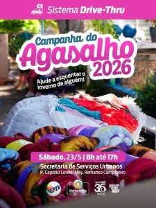 Dia D da Campanha do Agasalho de Hortolândia (drive-thru) é sábado (23)
