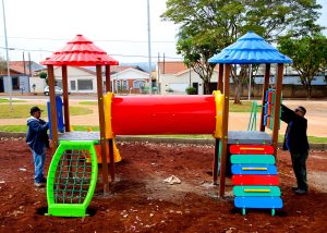 Praça José Bellani, no Jardim Dulce, recebe playground em SBO
