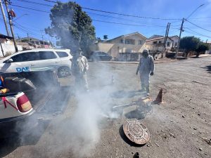 DAE Americana elimina pragas na rede de esgoto do Jardim Guanabara