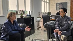 Perugini discute segurança, presídios e policiamento com comandante da PM
