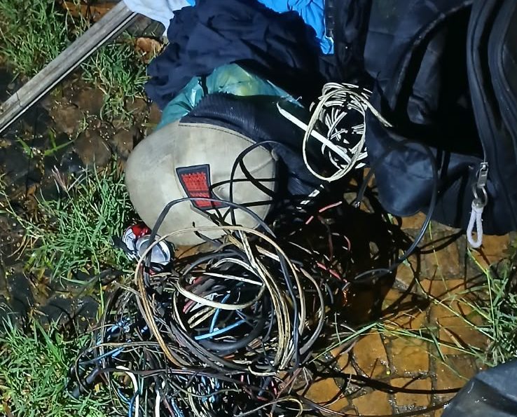 Gama apreende cerca de 4kg de fios em Americana