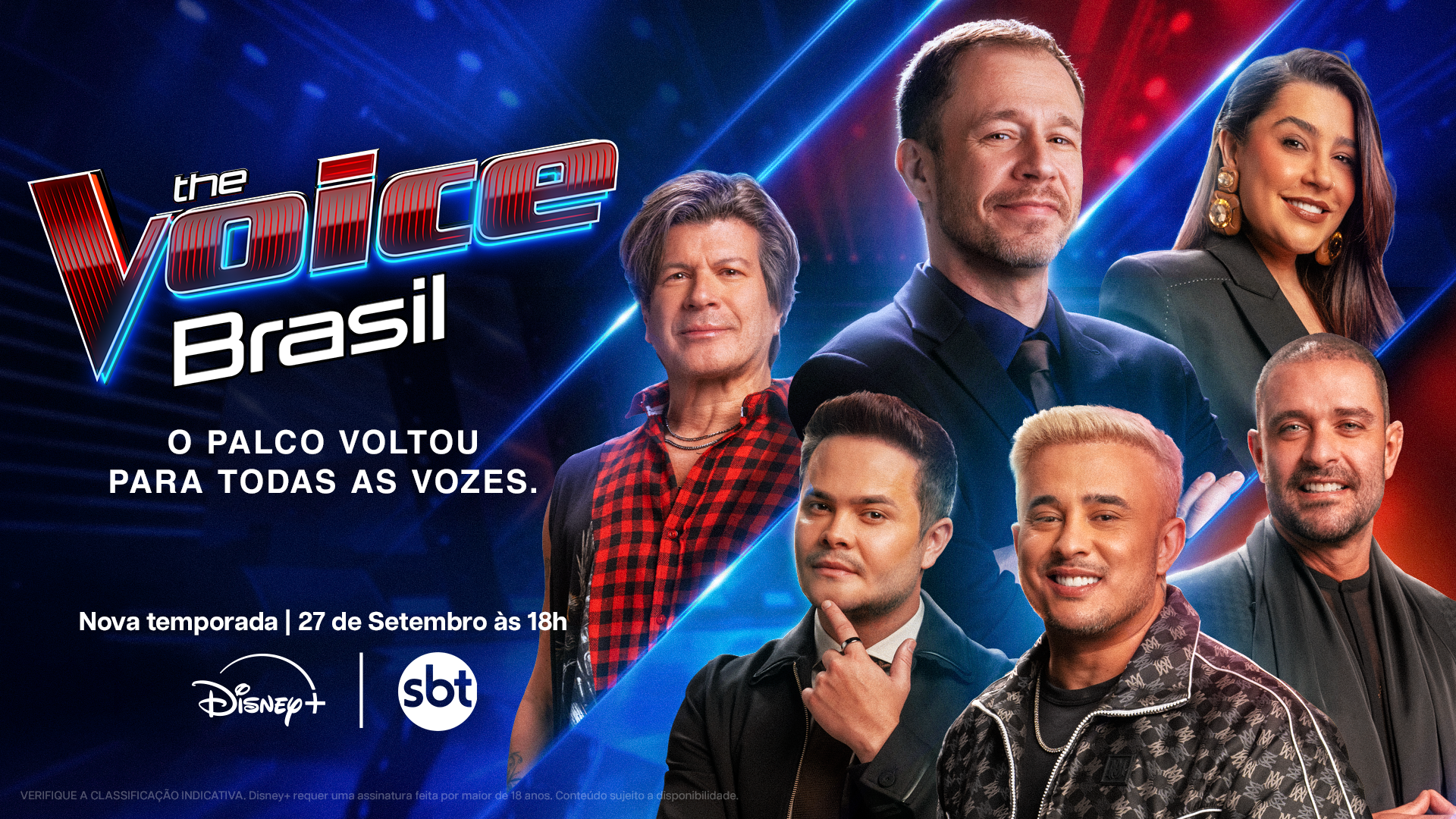 The Voice Brasil estreia neste domingo (27)